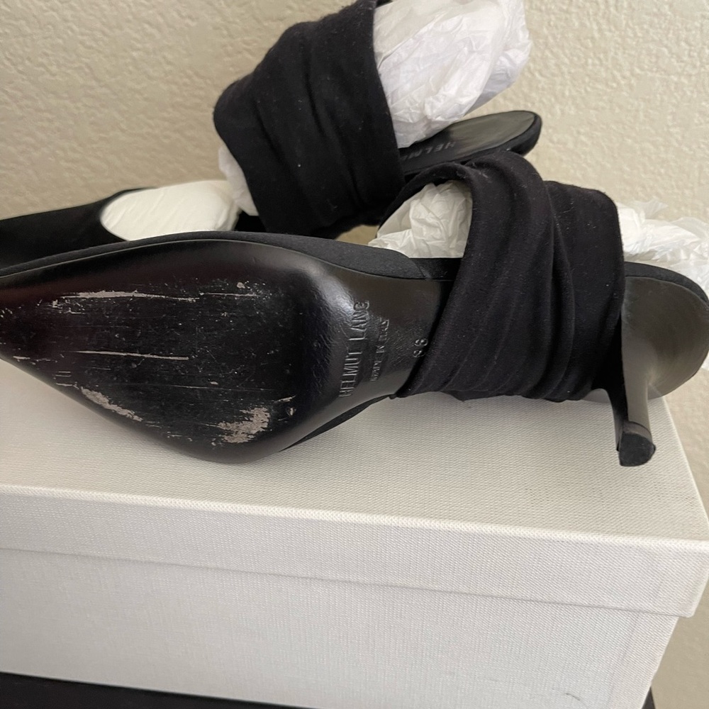 Helmet lang satin pointy toes size 6 shoes